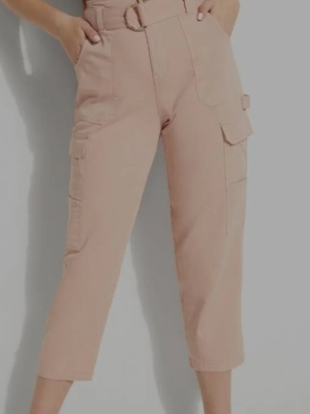 NWT Guess pink cargo pants